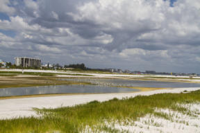 Fotoschlumpfs am Strand von Anna-Maria-Island