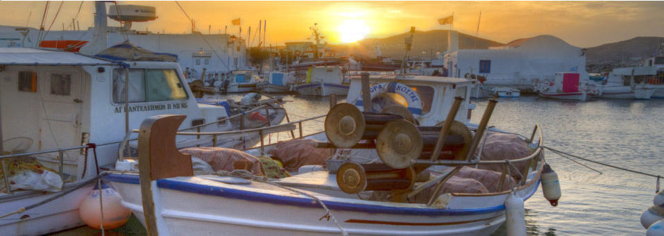 Sonnenuntergang auf Paros.  © Fotoschlumpfs Abenteuer!