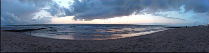 Panorama am Strand von Sylt