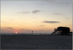 Fotoschlumpf am Strand von St. Peter Ording