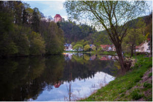 Fotoschlumpfs in einer der kleinsten Stdte Deutschland. Ziegenrck.