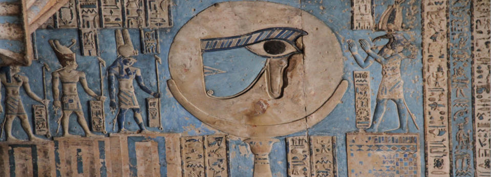 Bildnisse in Dendera.  Fotoschlumpfs Abenteuerreisen