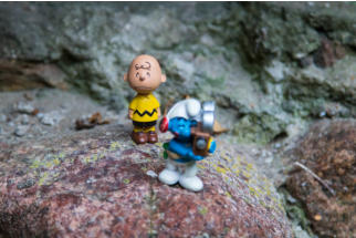 Fotoschlumpf immer auf der Suche nach neuen Inspirationen. Hier mit Charlie Brown.